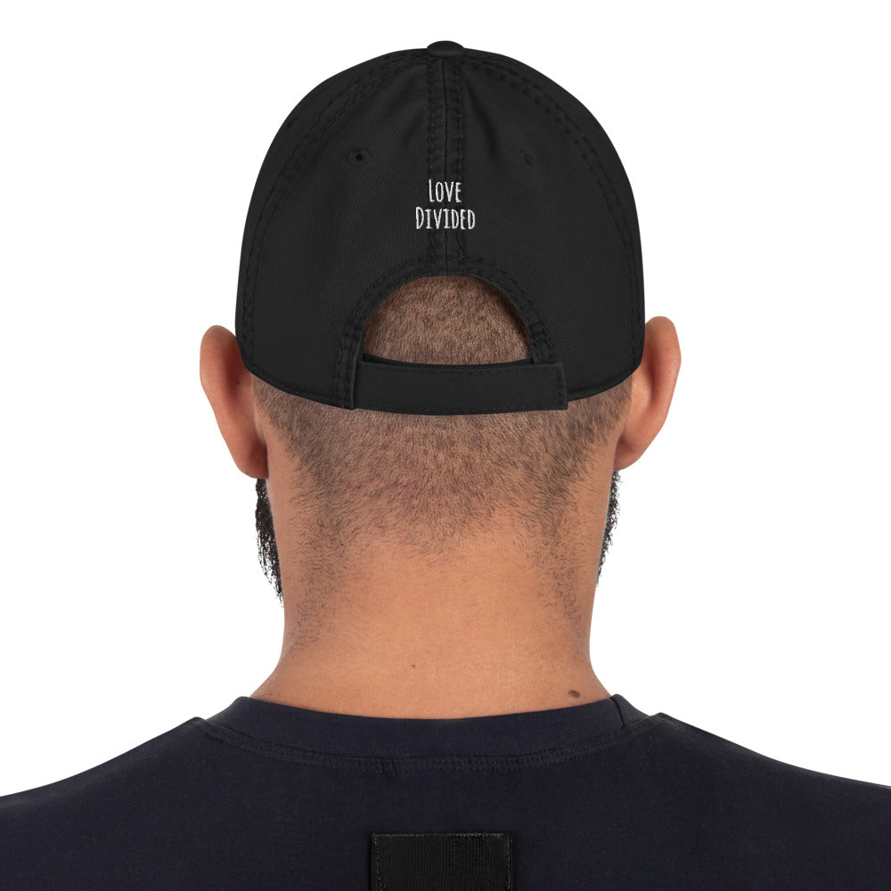 Love Divided Logo Distressed Dad Hat